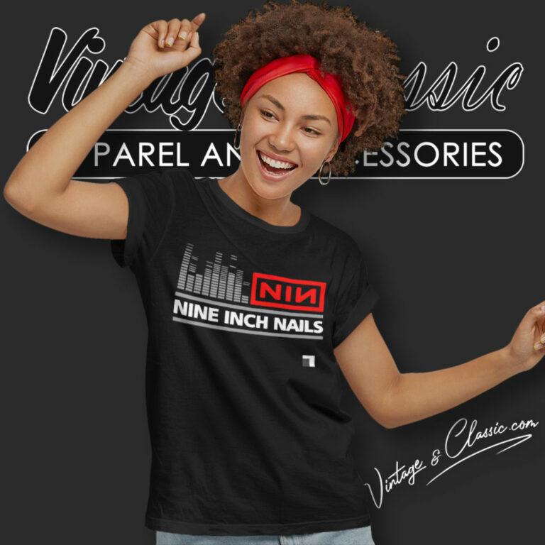 Nine Inch Nails Equalizer Logo Women T Shirt Nine Inch Nails Equalizer Logo Women T Shirt