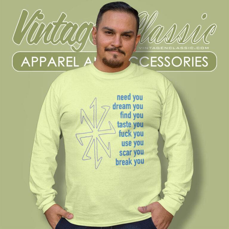 Nine Inch Nails Eraser Long Sleeve Tee Nine Inch Nails Eraser Long Sleeve Tee