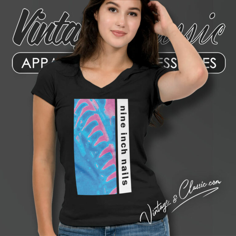 Nine Inch Nails Hate 1990 V Neck TShirt Nine Inch Nails Hate 1990 V Neck TShirt