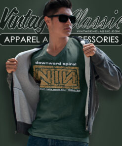 Nine Inch Nails Nin World Tour V Neck TShirt