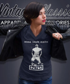 Nine Inch Nails Shirt Pretty Hate Machine Album V Neck TShirt