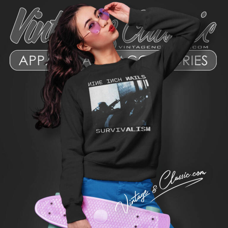 Nine Inch Nails Survivalism Concert Sweatshirt Nine Inch Nails Survivalism Concert Sweatshirt