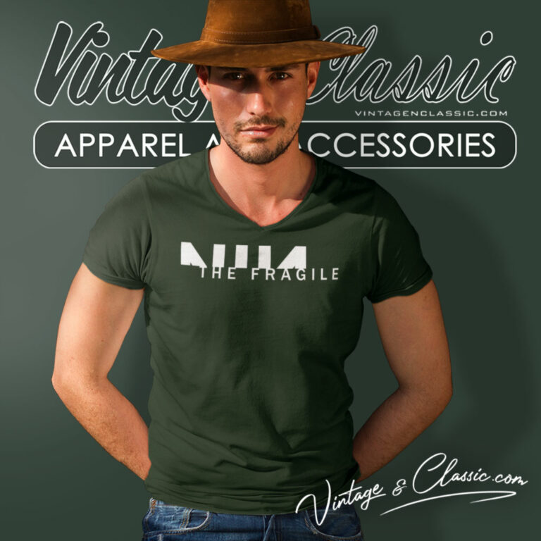 Nine Inch Nails The Fragile Tour V Neck TShirt Nine Inch Nails The Fragile Tour V Neck TShirt