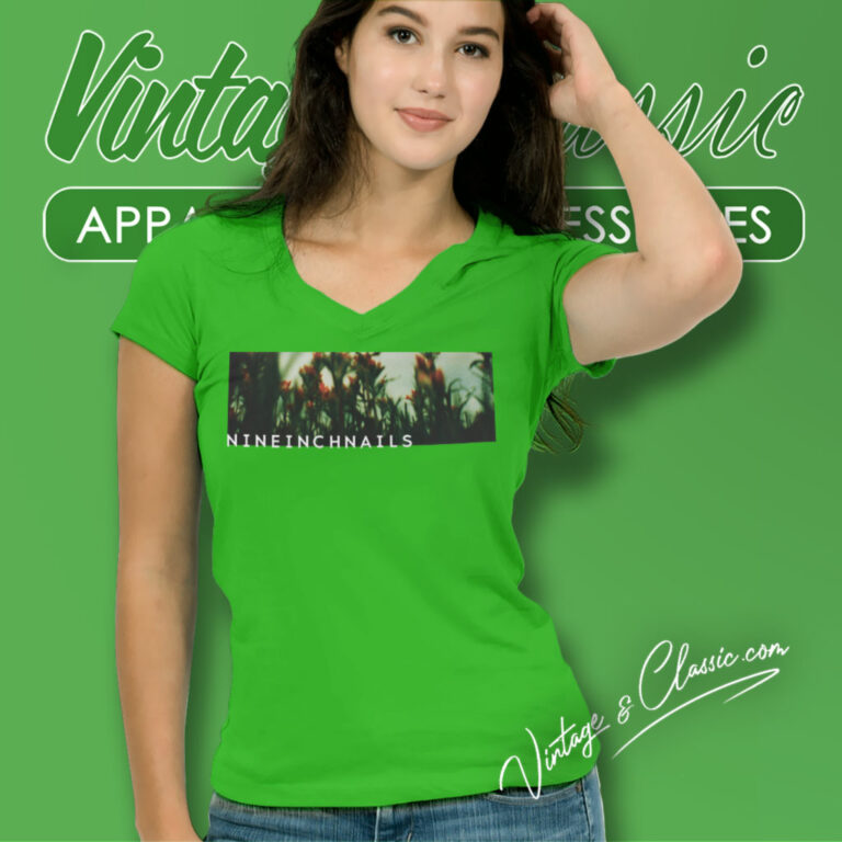 Nine Inch Nails The Fragile V Neck TShirt Nine Inch Nails The Fragile V Neck TShirt