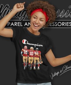 Niner Faithful Deebo Samuel George Kittle And Garoppolo San Francisco 49ers Women T Shirt