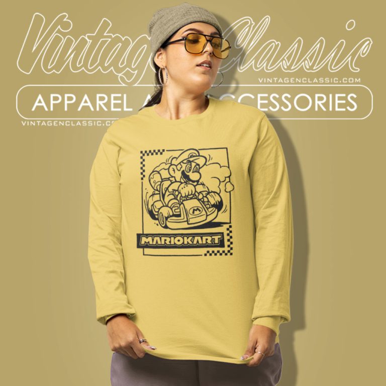 Nintendo Mario Kart Retro Racers Long Sleeve Tee Nintendo Mario Kart Retro Racers Long Sleeve Tee