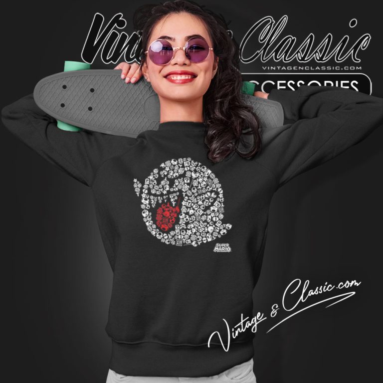 Nintendo Super Mario Boo Graphic Sweatshirt Nintendo Super Mario Boo Graphic Sweatshirt