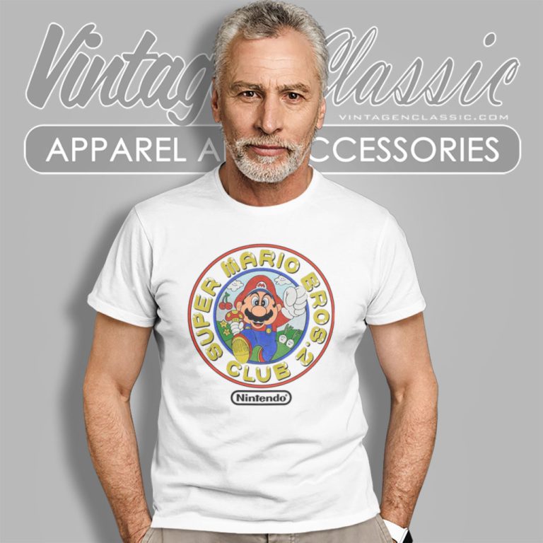 Nintendo Super Mario Brothers 2 Club T Shirt Nintendo Super Mario Brothers 2 Club T Shirt