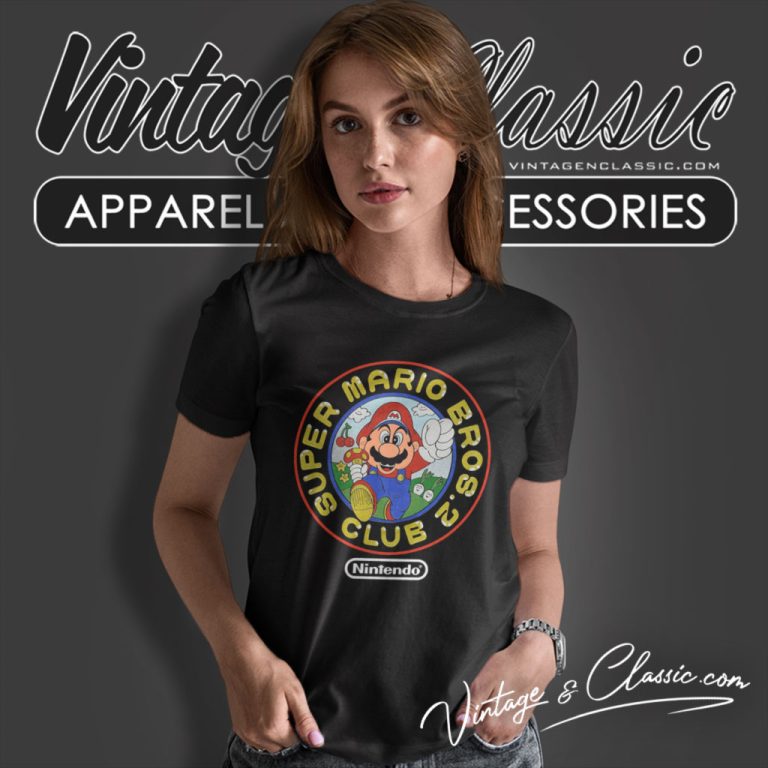 Nintendo Super Mario Brothers 2 Club Women T Shirt Nintendo Super Mario Brothers 2 Club Women T Shirt