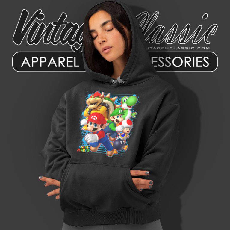 Nintendo Super Mario Luigi Bowser Hoodie Nintendo Super Mario Luigi Bowser Hoodie