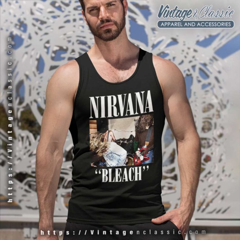 Nirvana Bleach Album Cover Tank Top Racerback Nirvana Bleach Album Cover Tank Top Racerback
