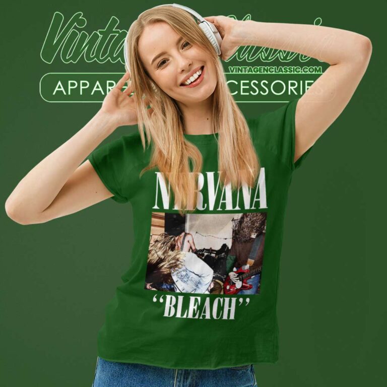 Nirvana Bleach Album Cover Women TShirt Nirvana Bleach Album Cover Women TShirt