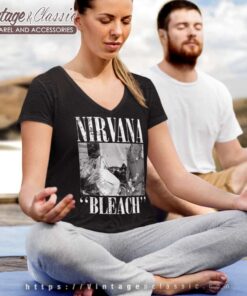 Nirvana Bleach V Neck TShirt