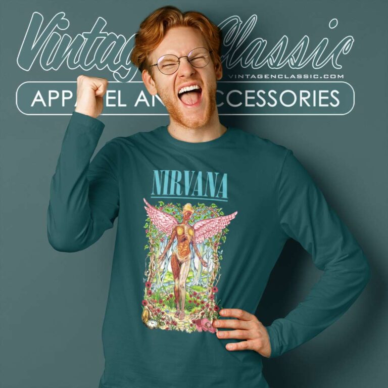Nirvana Forest In Utero Long Sleeve Tee Nirvana Forest In Utero Long Sleeve Tee