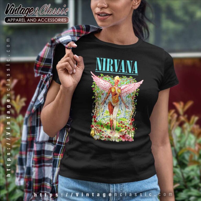 Nirvana Forest In Utero Women TShirt Nirvana Forest In Utero Women TShirt