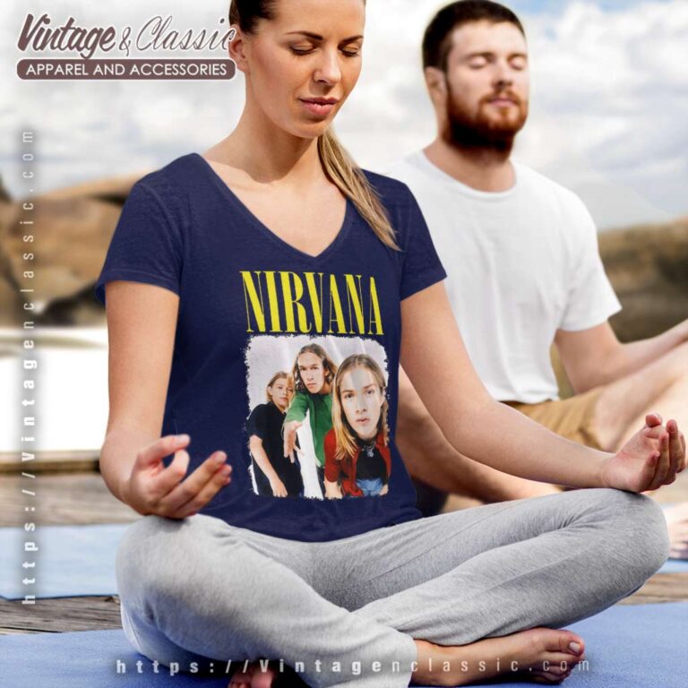 Nirvana Hanson Mashup V Neck TShirt Nirvana Hanson Mashup V Neck TShirt