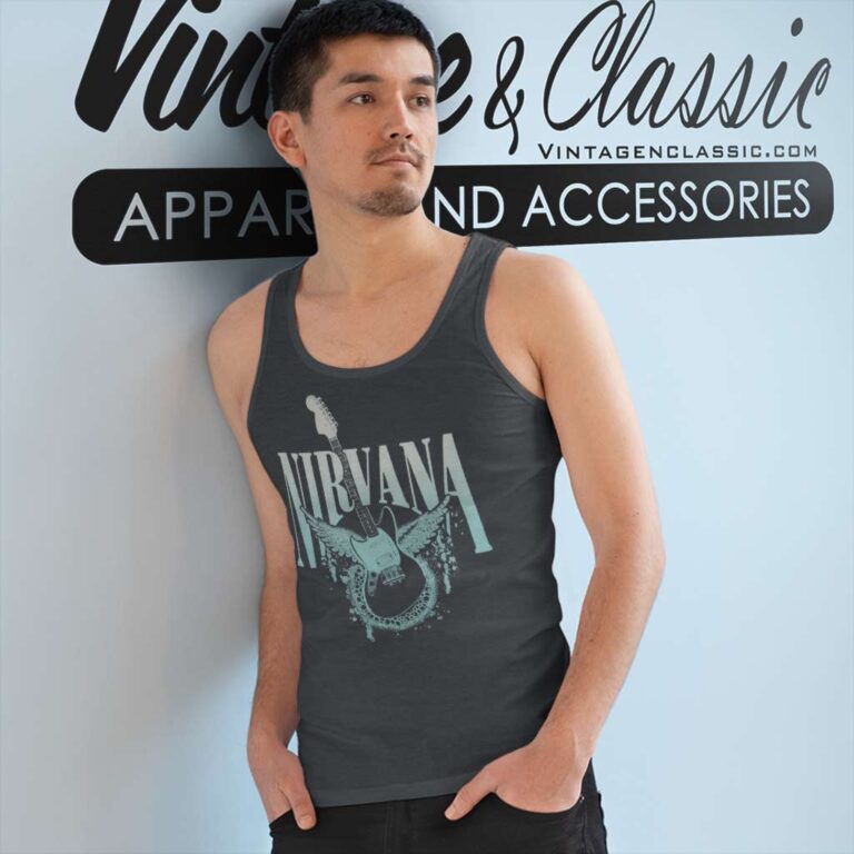 Nirvana Heaven Guitar Tank Top Racerback Nirvana Heaven Guitar Tank Top Racerback