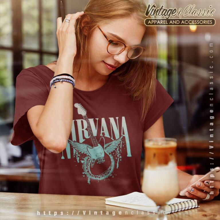 Nirvana Heaven Guitar Women TShirt Nirvana Heaven Guitar Women TShirt