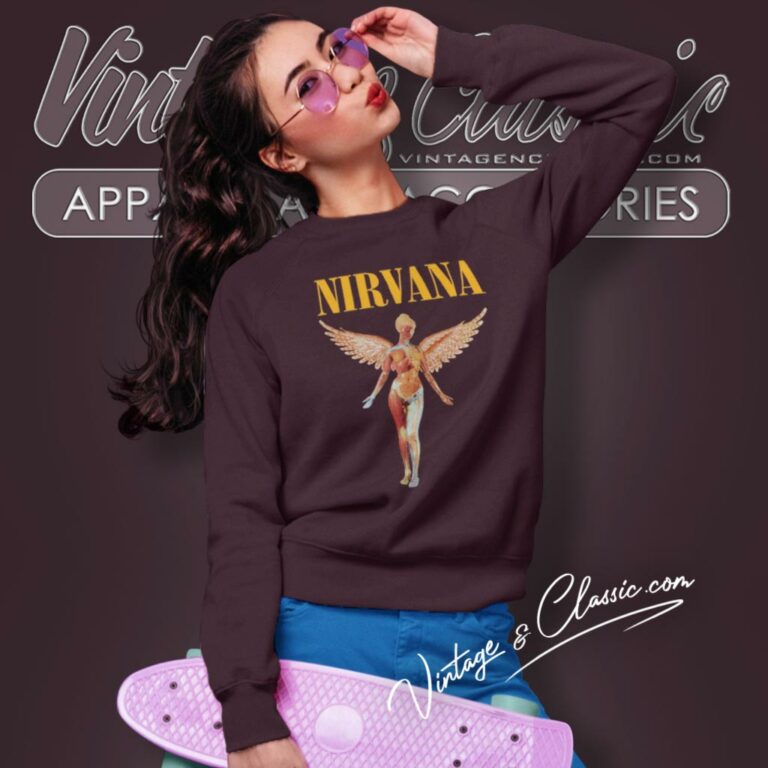 Nirvana In Utero Angel Preppy Sweatshirt Nirvana In Utero Angel Preppy Sweatshirt