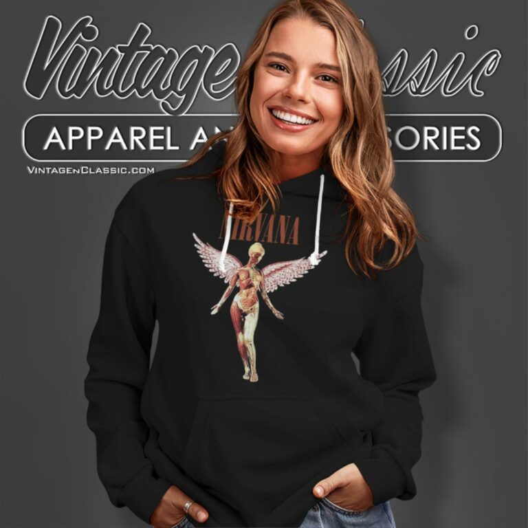 Nirvana In Utero Vintage Style Hoodie Nirvana In Utero Vintage Style Hoodie