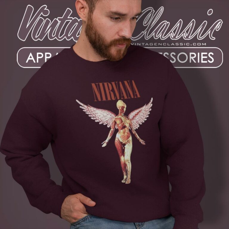 Nirvana In Utero Vintage Style Sweatshirt Nirvana In Utero Vintage Style Sweatshirt
