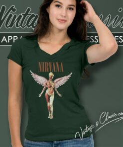 Nirvana In Utero Vintage Style V Neck TShirt
