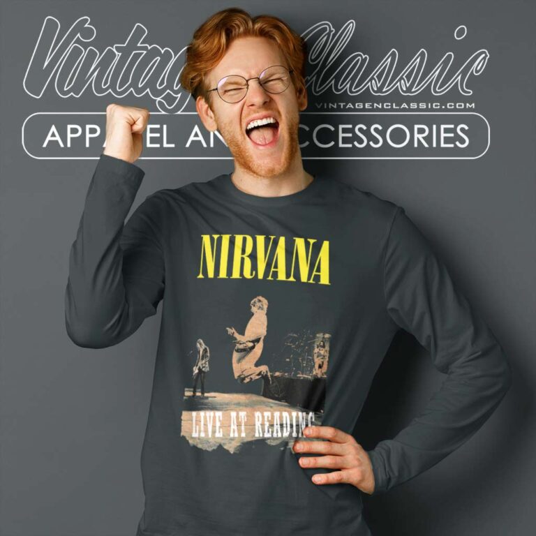 Nirvana Live At Reading Long Sleeve Tee Nirvana Live At Reading Long Sleeve Tee