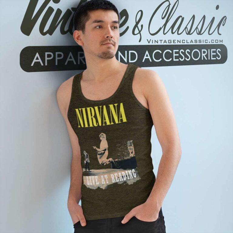 Nirvana Live At Reading Tank Top Racerback Nirvana Live At Reading Tank Top Racerback