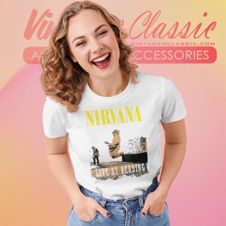 Nirvana Live At Reading Women TShirt Nirvana Live At Reading Women TShirt