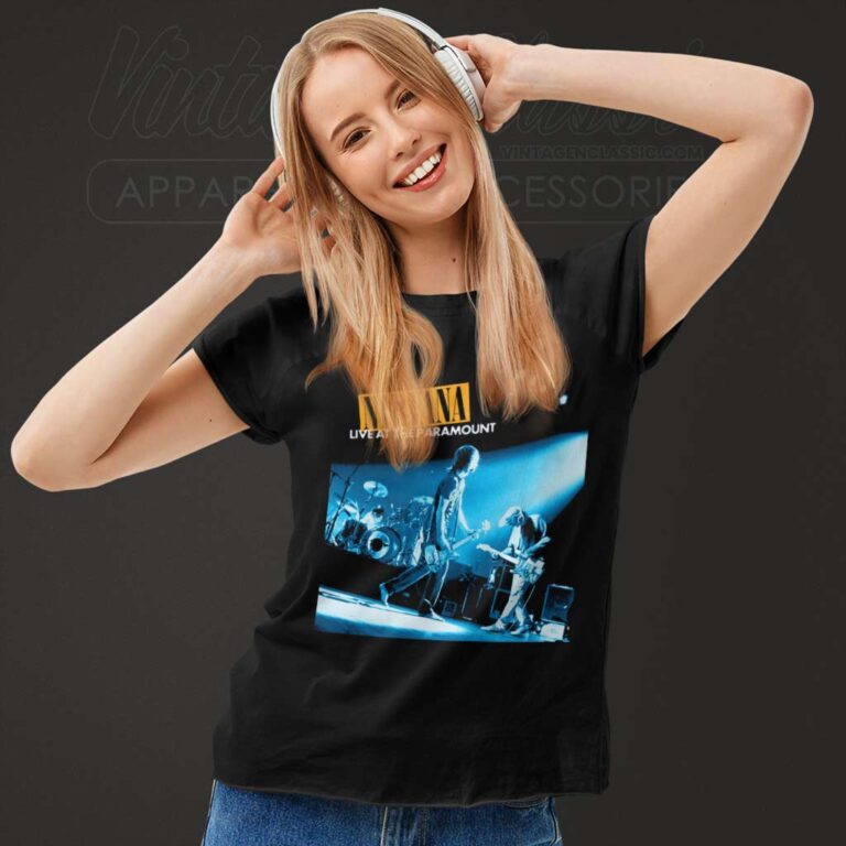 Nirvana Live At The Paramount Women TShirt Nirvana Live At The Paramount Women TShirt