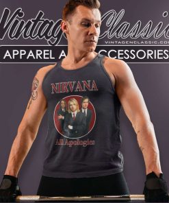 Nirvana Logo Shirt All Pologies Tank Top Racerback