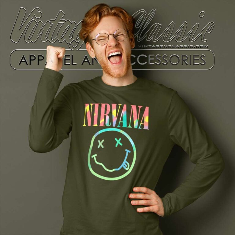 Nirvana Neon Smile Long Sleeve Tee Nirvana Neon Smile Long Sleeve Tee