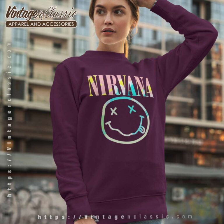 Nirvana Neon Smile Sweatshirt Nirvana Neon Smile Sweatshirt