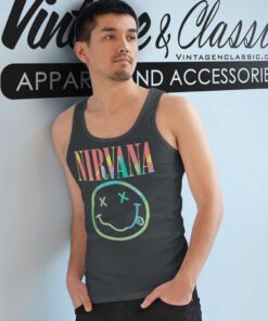Nirvana Neon Smile Tank Top Racerback