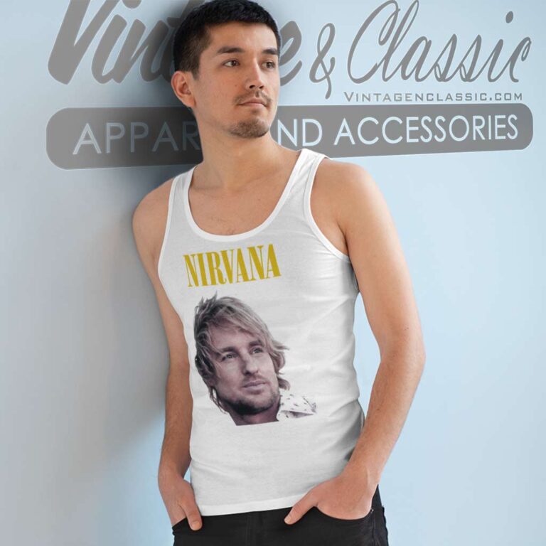 Nirvana Owen Wilson 90s Tank Top Racerback Nirvana Owen Wilson 90s Tank Top Racerback