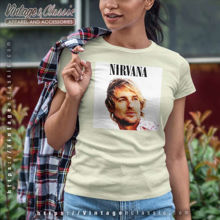 Nirvana Owen Wilson Women TShirt Nirvana Owen Wilson Women TShirt