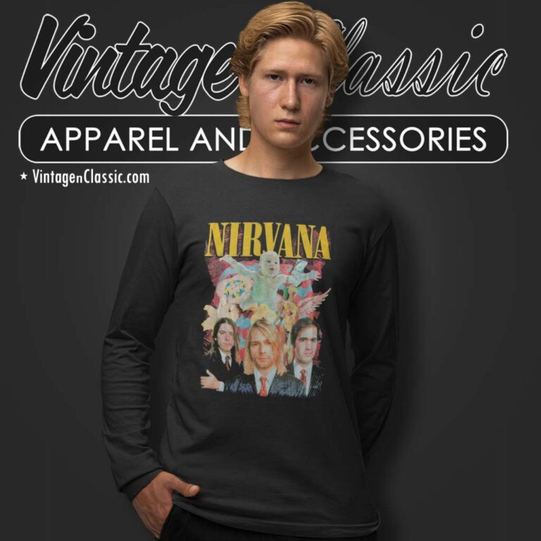 Nirvana Rock Band All Album Cover Long Sleeve Tee Nirvana Rock Band All Album Cover Long Sleeve Tee