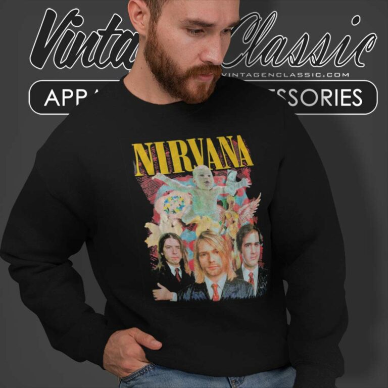 Nirvana Rock Band All Album Cover Sweatshirt Nirvana Rock Band All Album Cover Sweatshirt