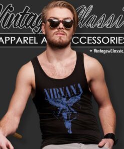 Nirvana Shirt In Utero Angel Splatter Blue 2024 Tank Top Racerback