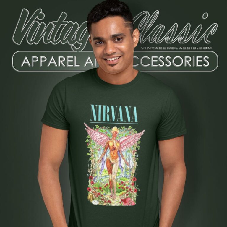 Nirvana Shirt In Utero Nirvana Tour 90s T Shirt Nirvana Shirt In Utero Nirvana Tour 90s T Shirt