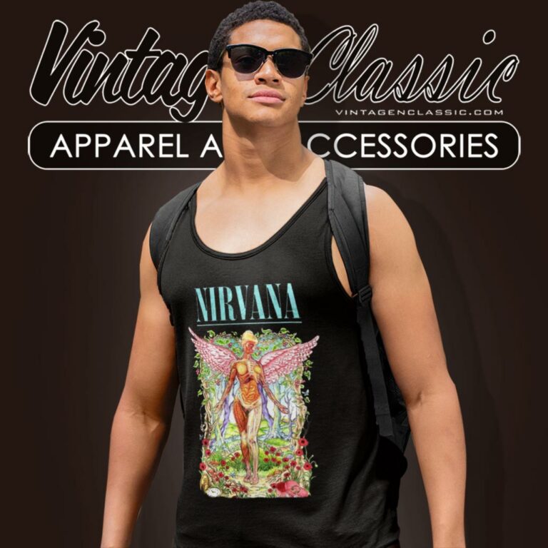 Nirvana Shirt In Utero Nirvana Tour 90s Tank Top Racerback Nirvana Shirt In Utero Nirvana Tour 90s Tank Top Racerback