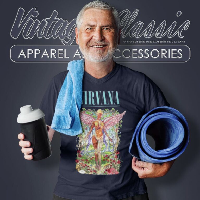 Nirvana Shirt In Utero Nirvana Tour 90s V Neck TShirt Nirvana Shirt In Utero Nirvana Tour 90s V Neck TShirt