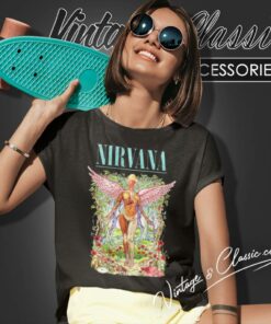 Nirvana Shirt In Utero Nirvana Tour 90s 6 Nirvana Shirt In Utero Nirvana Tour 90s Women T Shirt