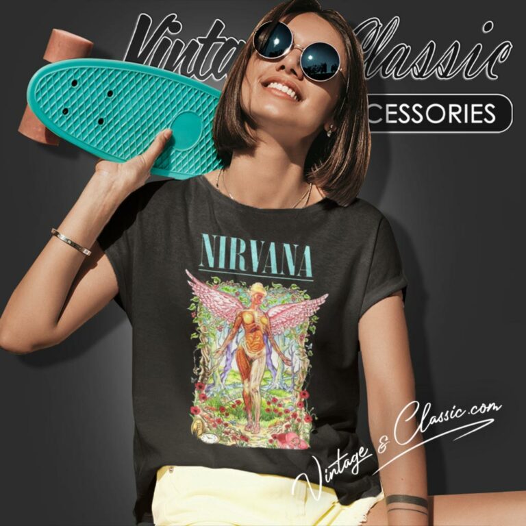 Nirvana Shirt In Utero Nirvana Tour 90s Women T Shirt Nirvana Shirt In Utero Nirvana Tour 90s Women T Shirt