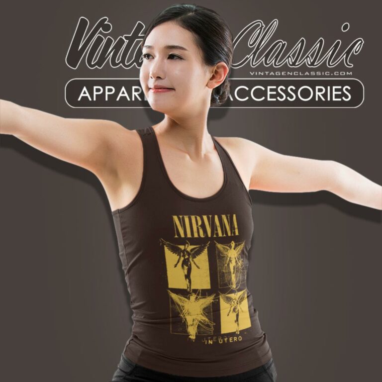 Nirvana Shirt In Utero Sketch Tank Top Racerback Nirvana Shirt In Utero Sketch Tank Top Racerback