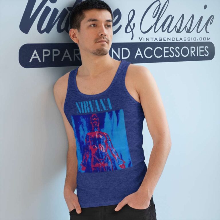 Nirvana Silver Kurt Tank Top Racerback Nirvana Silver Kurt Tank Top Racerback