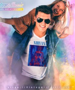 Nirvana Silver Kurt V Neck TShirt