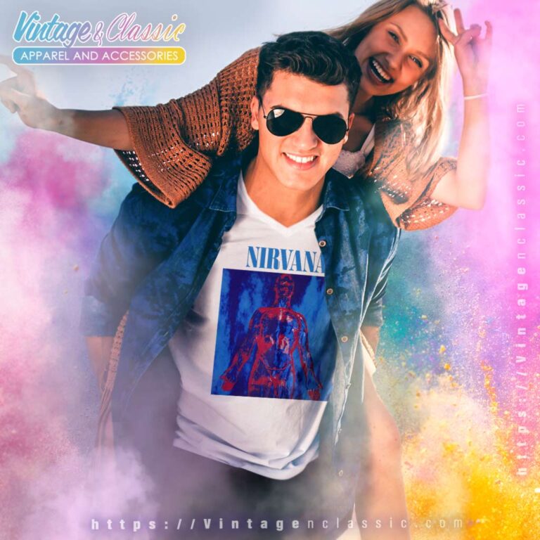 Nirvana Silver Kurt V Neck TShirt Nirvana Silver Kurt V Neck TShirt