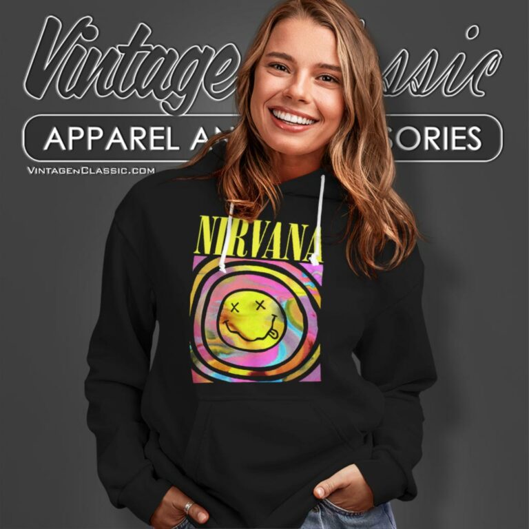 Nirvana Smiley Face Hoodie Nirvana Smiley Face Hoodie