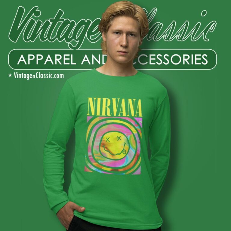 Nirvana Smiley Face Long Sleeve Tee Nirvana Smiley Face Long Sleeve Tee